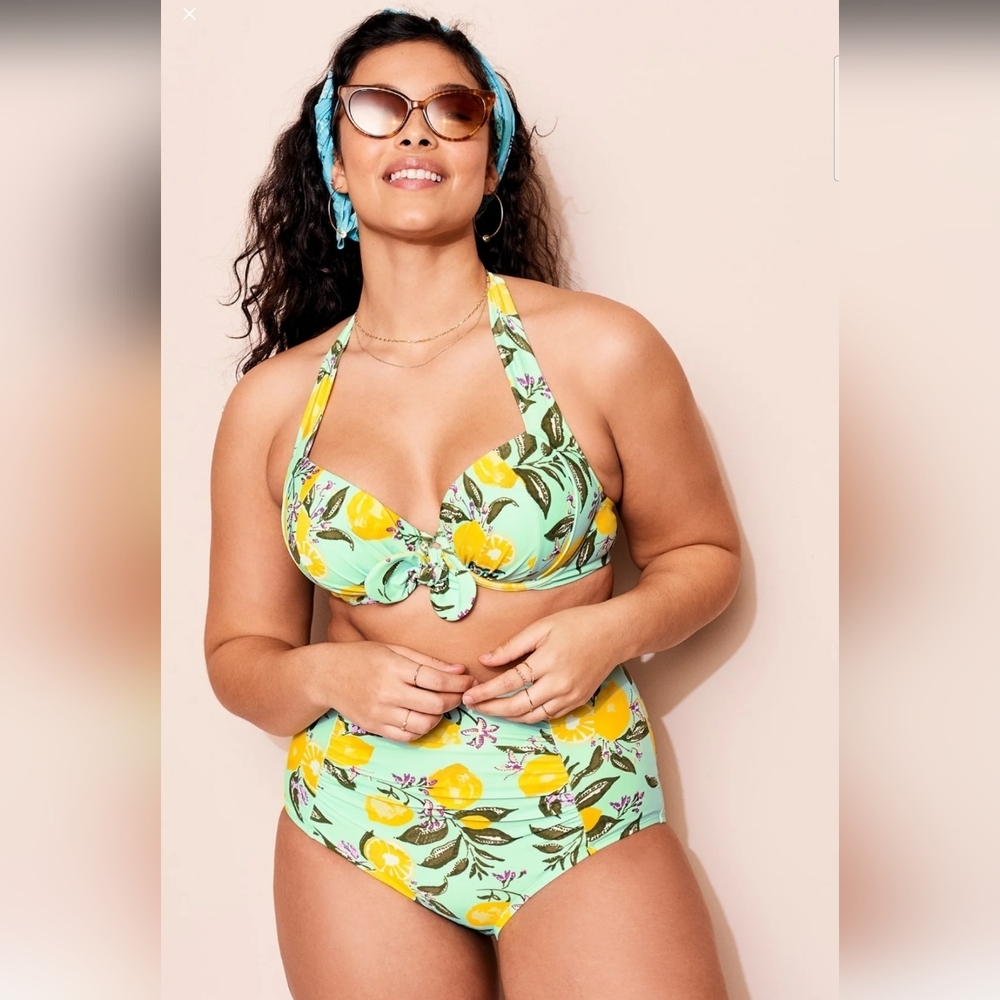 ADORE ME SWIMSUIT  38DDD /0X Floral  Bikini Set